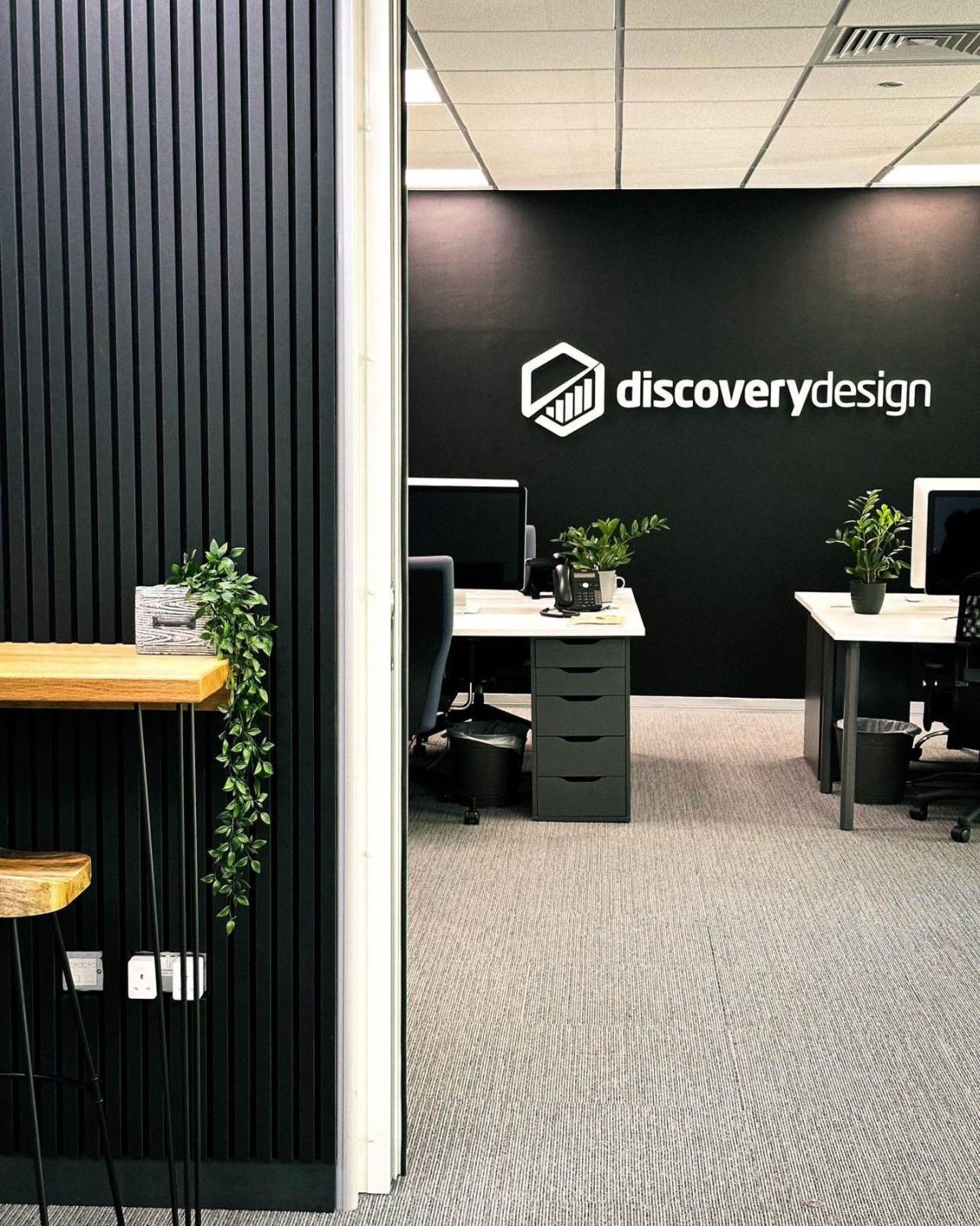 Another great example of the 3D logo. Showcase your company creative as a wall mounted sign