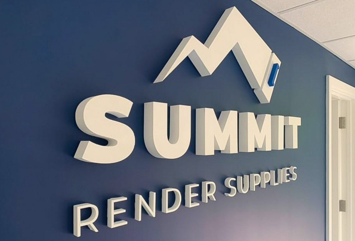 Another great example of the 3D logo. Showcase your company creative as a wall mounted sign